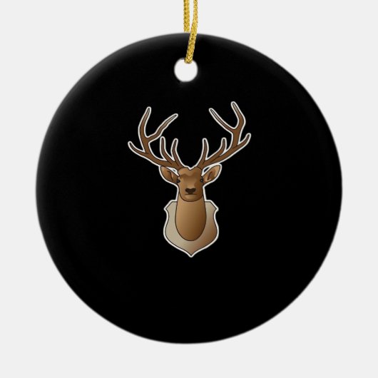 Oh Deer Minimal Design Keramik Ornament (Vorne)