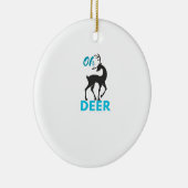 Oh Deer Minimal Design Keramik Ornament (Rechts)