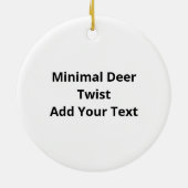 Oh Deer Minimal Design Keramik Ornament (Hinten)