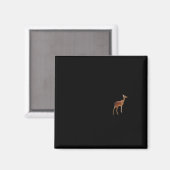 Oh Deer Minimal Design Magnet (Vorderseite/Rückseite)