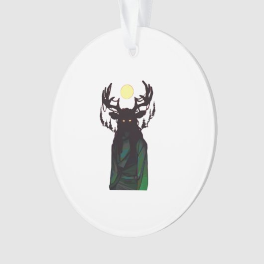 Oh Deer Minimal Design Ornament (Vorderseite)