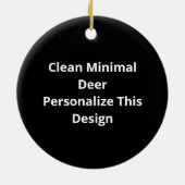 Oh Deer Minimal Design Ornament (Hinten)
