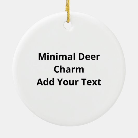 Oh Deer Minimal Design Ornament (Hinten)