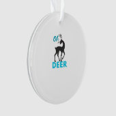Oh Deer Minimal Design Ornament (Vorderseite)
