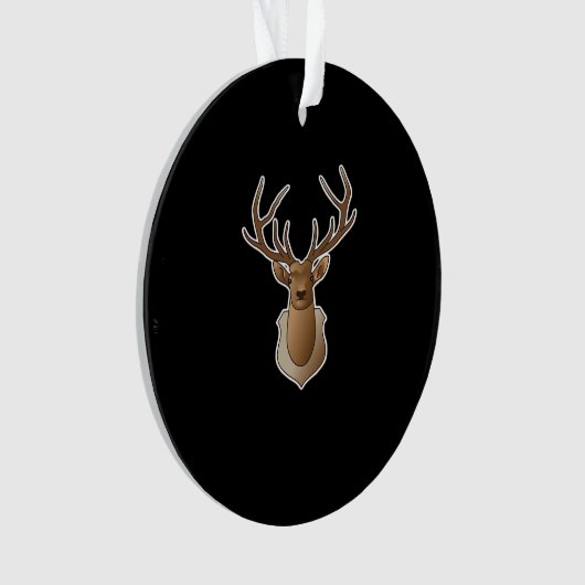 Oh Deer Minimal Design Ornament (Vorderseite)