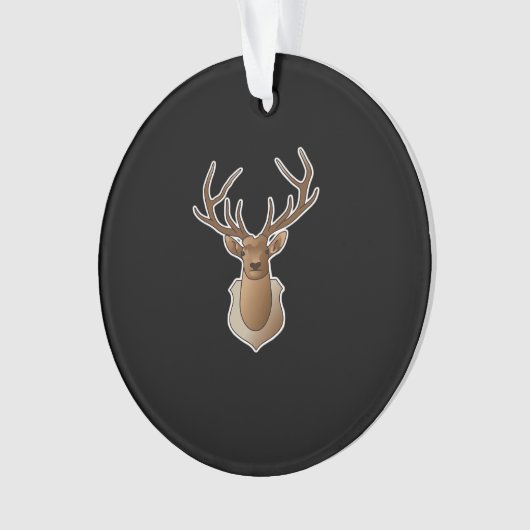 Oh Deer Minimal Design Ornament (Vorderseite)
