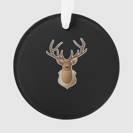 Oh Deer Minimal Design Ornament (Vorderseite)