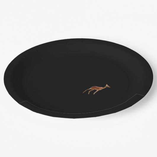 Oh Deer Minimal Design Pappteller (Schrägansicht)