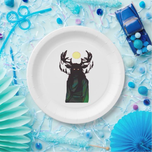 Oh Deer Minimal Design  Pappteller (Party)