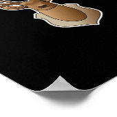 Oh Deer Minimal Design  Poster (Ecke)