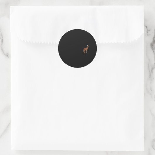 Oh Deer Minimal Design Runder Aufkleber (Tasche)