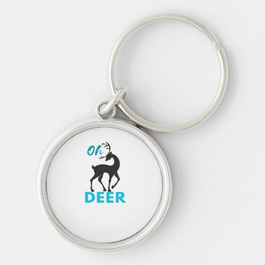 Oh Deer Minimal Design Schlüsselanhänger (Vorne)
