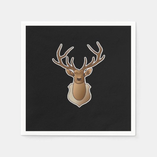 Oh Deer Minimal Design Serviette (Vorderseite)