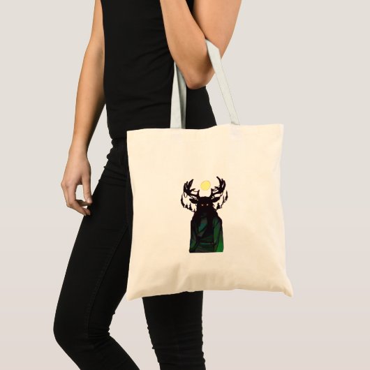 Oh Deer Minimal Design Tote Bag Tragetasche (Vorderseite (Produkt))