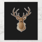 Oh Deer Minimal Design Weinetikett (Einzelnes Label)