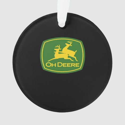 Oh Deer Minimal Modern Design Acrylic Ornament (Vorderseite)