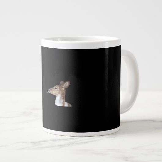 Oh Deer Minimal Modern Design Jumbo-Tasse (Vorderseite Rechts)