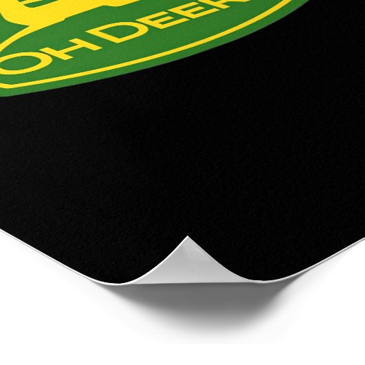 Oh Deer Minimal Modern Design  Poster (Ecke)