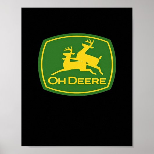 Oh Deer Minimal Modern Design  Poster (Vorne)