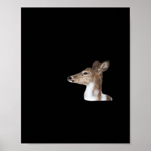 Oh Deer Minimal Modern Design Poster (Vorne)