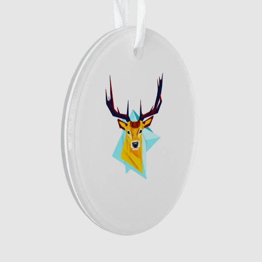 Oh Deer Minimal Rustic Style Acrylic Ornament (Vorderseite)
