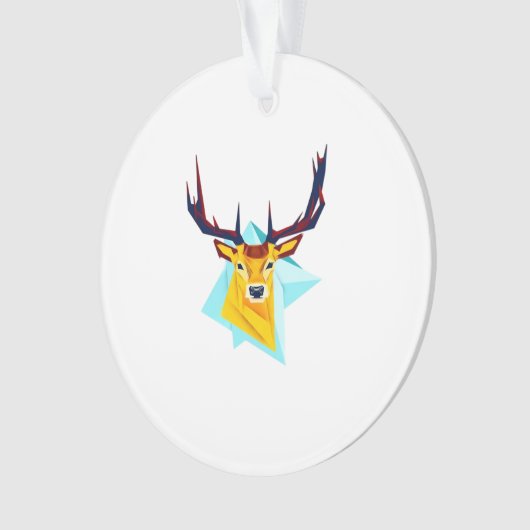 Oh Deer Minimal Rustic Style Acrylic Ornament (Vorderseite)