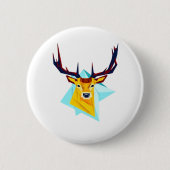 Oh Deer Minimal Rustic Style  Button (Vorderseite)