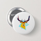 Oh Deer Minimal Rustic Style Button (Vorne & Hinten)