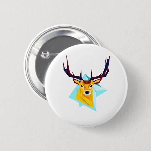 Oh Deer Minimal Rustic Style  Button (Vorne & Hinten)