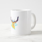 Oh Deer Minimal Rustic Style Jumbo-Tasse (Vorderseite Rechts)
