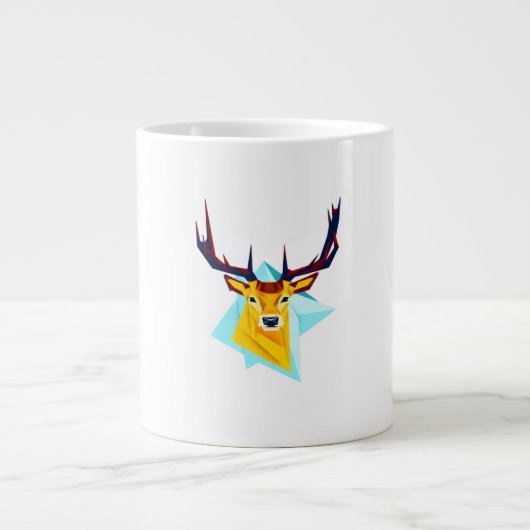 Oh Deer Minimal Rustic Style Jumbo-Tasse (Vorderseite)
