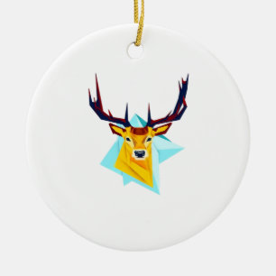 Oh Deer Minimal Rustikalisches Stil-Ornament Keramik Ornament