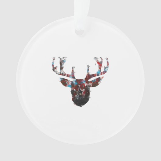 Oh Deer Minimal Style Acryl-Ornament Ornament (Vorderseite)