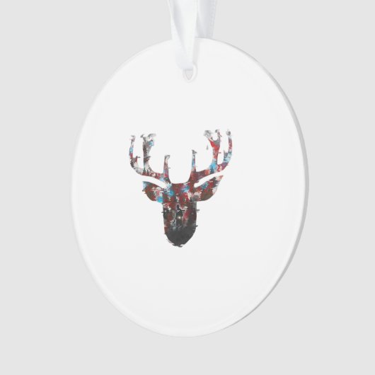 Oh Deer Minimal Style Acrylic Ornament (Vorderseite)