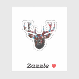 Oh Deer Minimal Style Aufkleber