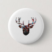 Oh Deer Minimal Style Button (Vorderseite)