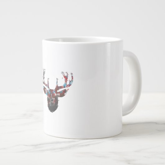 Oh Deer Minimal Style  Jumbo-Tasse (Vorderseite Rechts)