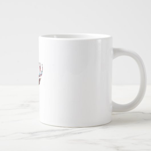 Oh Deer Minimal Style Jumbo-Tasse (Rechts)