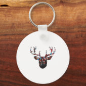 Oh Deer Minimal Style Keychain Schlüsselanhänger (Vorderseite)