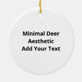 Oh Deer Minimal Style Ornament (Hinten)