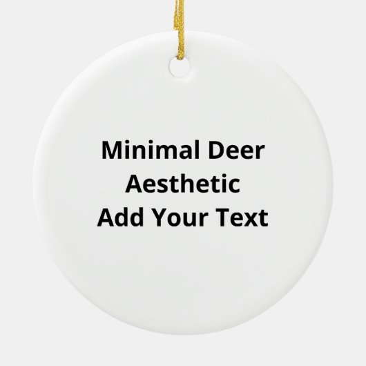Oh Deer Minimal Style Ornament (Hinten)