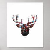 Oh Deer Minimal Style Poster (Vorne)