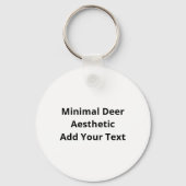 Oh Deer Minimal Style Schlüsselanhänger (Rückseite)