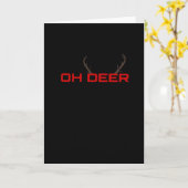 Oh Deer Minimale Ästhetik Stimmung Karte (Gelbe Blume)