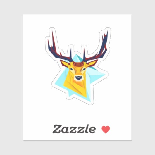 Oh Deer Minimaler Rustikaler Stil Aufkleber (Blatt)