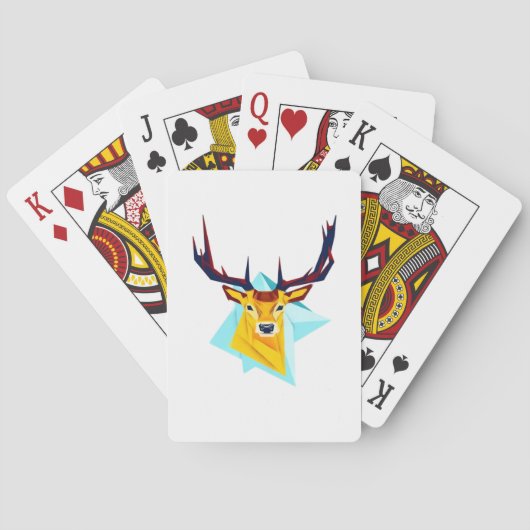Oh Deer Minimaler Rustikaler Stil Spielkarten (Rückseite)
