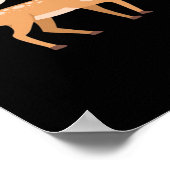 Oh Deer Minimaler Sauberer Stil Poster (Ecke)