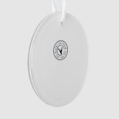 Oh Deer Modern Aesthetic Acrylic Ornament (Vorderseite)