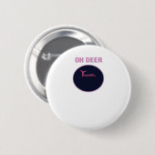Oh Deer Modern Aesthetic Button (Vorne & Hinten)