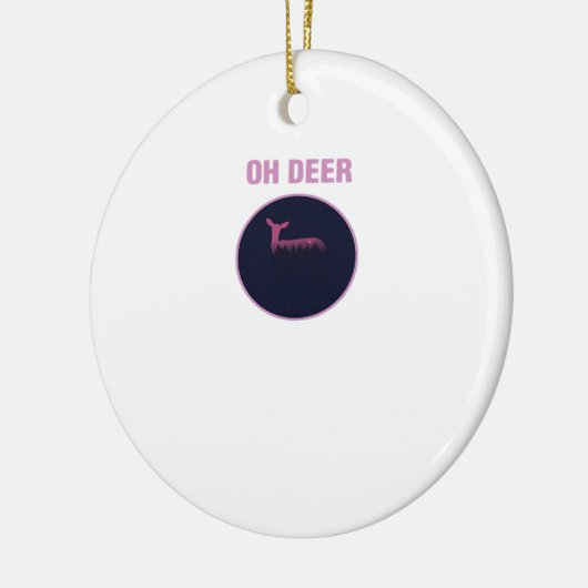 Oh Deer Modern Aesthetic Keramik Ornament (Links)